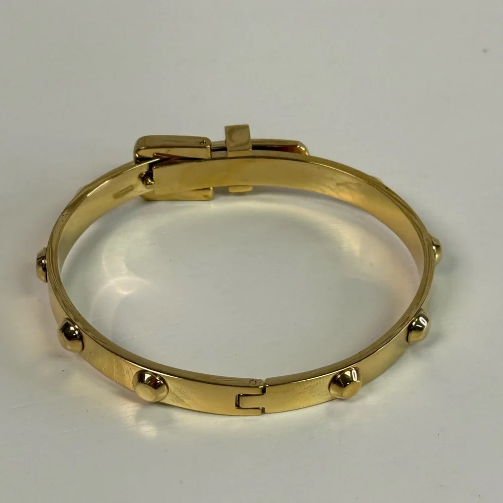 Michael Kors Goldtone Astor Buckle Bracelet - Picture 4 of 6
